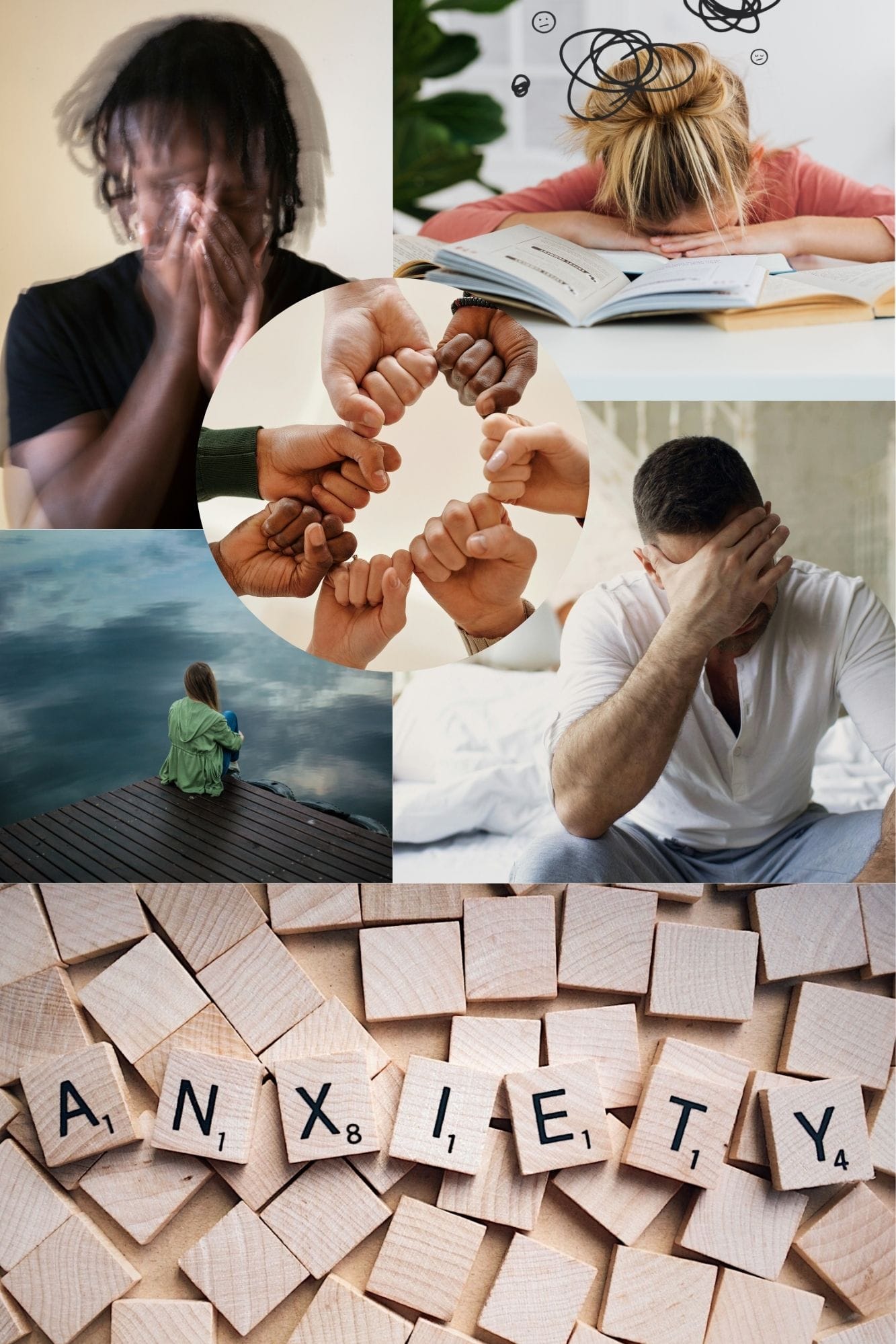 Montage Photos Anxiété Anxiété, stress, ruminations